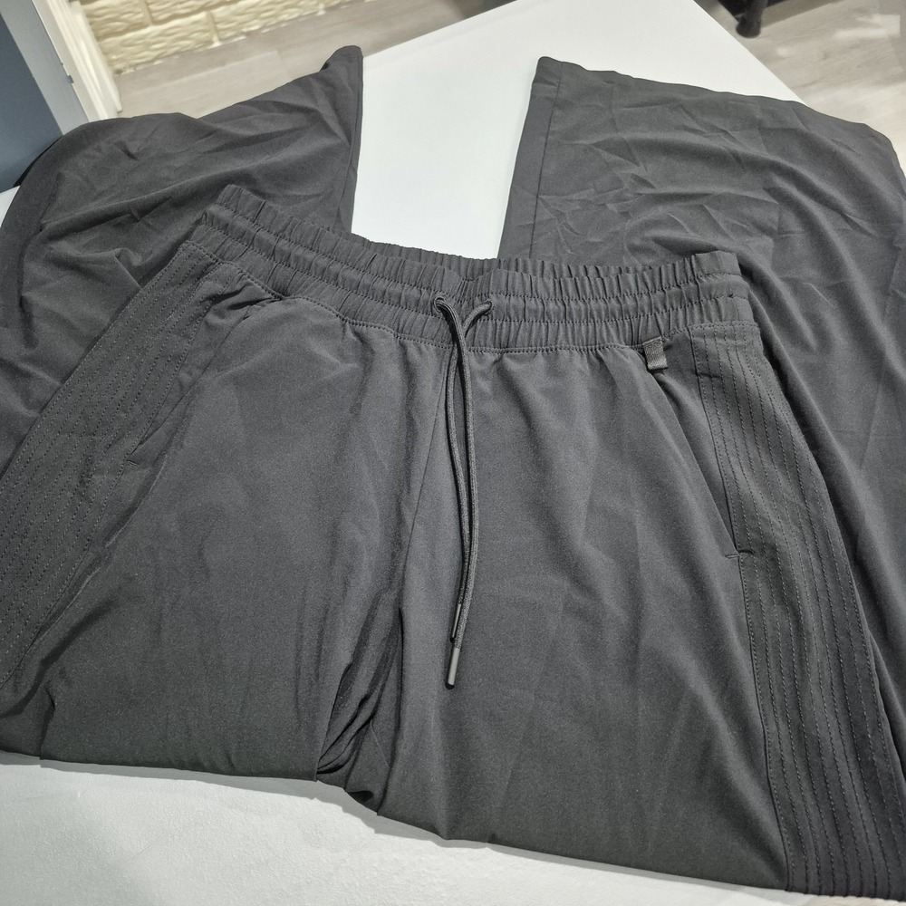 Athleta Pants Womens 6 Black Avenue Wide Leg Crop Lightweight Travel Office